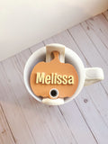 Pumpkin Stanley Name Plate | H2.0 Custom Stanley Topper
