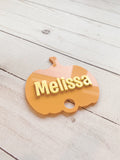 Pumpkin Stanley Name Plate | H2.0 Custom Stanley Topper