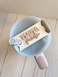 Teacher Tumbler Name Plate | Reversible Name Plate