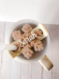 Tumbler Winter Snowflake Plate | H2.0 Name Plate