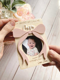 Coquette Bow Magnet Photo Frame | Mother's Day Gift