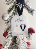 First Christmas Married Ornament | Newlyweds Ornament