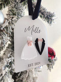First Christmas Married Ornament | Newlyweds Ornament