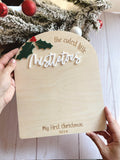 Cutest Mistletoes Footprint Sign