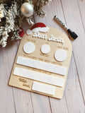 Dear Santa Dry Erase Sign