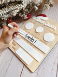 Dear Santa Dry Erase Sign