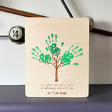 No Matter How Tall we Grow Handprint Sign