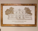 Engraved House Portrait