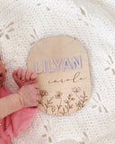 Baby Name Plaque