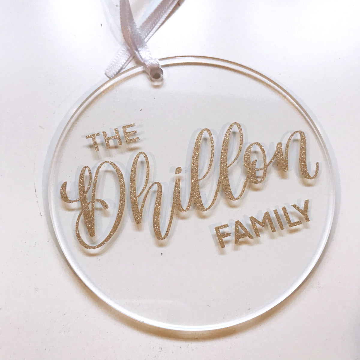 Custom Round Christmas Ornament
