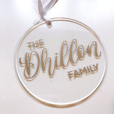 Custom Round Christmas Ornament