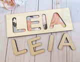 Custom Wood Name Puzzle Board