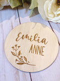 Baby Name Round Sign