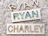 Custom Wood Name Puzzle Board