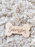 Custom Dog Bone Ornament