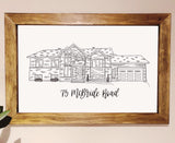 Engraved House Portrait