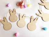 Easter Bunny Wood Garland