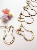 Easter Bunny Wood Garland