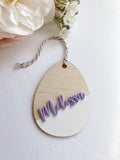 Easter Egg Name Tag