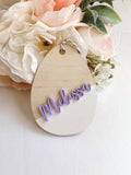 Easter Egg Name Tag
