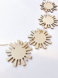 Sun Wood Garland
