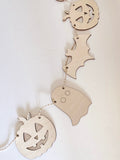 Halloween Wood Garland