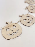 Jack-O-Lantern Wood Garland