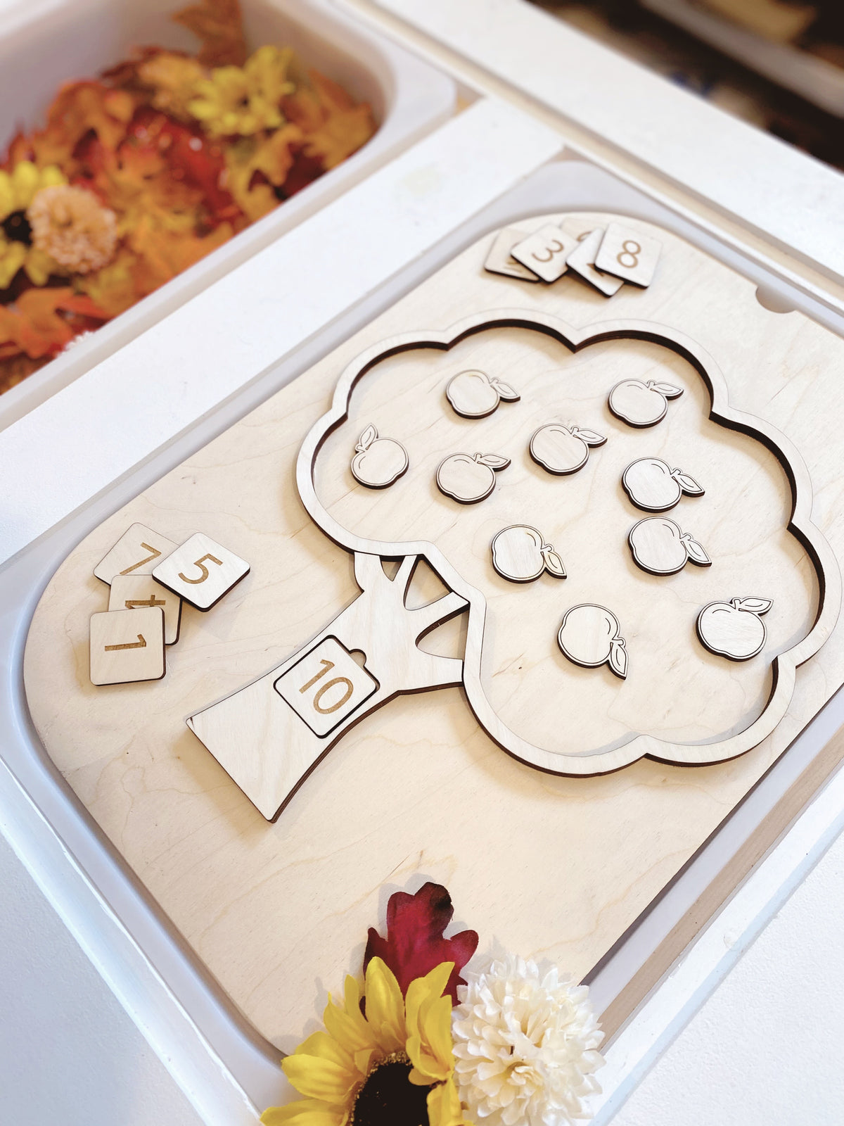 Apple Tree TROFAST Lid Insert - Counting Apples Edition
