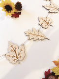Fall Leaf Wood Garland