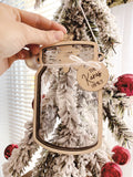 Mason Jar Family Ornament