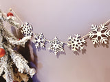 Snowflakes Wood Garland