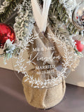Mr and Mrs Round Christmas Ornament
