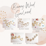 Easter Bunny Wood Garland