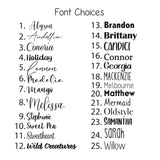 Wood Round Name Sign