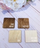 Wood Round Name Sign