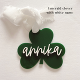 St. Patrick's Clover Name Tag