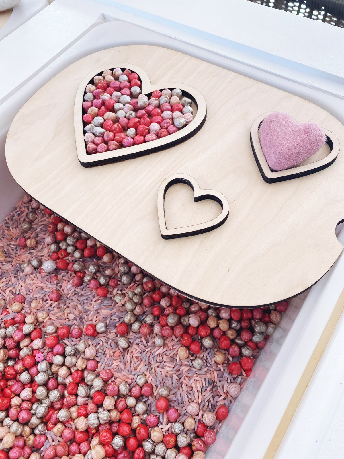 Fillable TROFAST Lid Insert Heart Edition