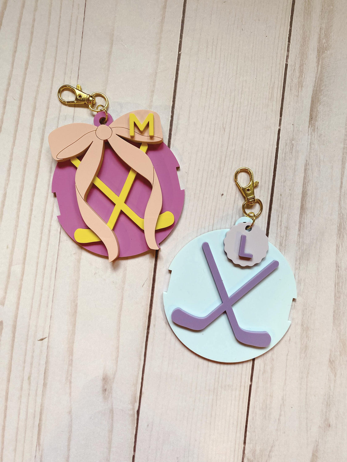 Hockey Hair Elastic Holder Keychain