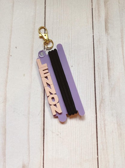 Hair Elastic Holder Keychain
