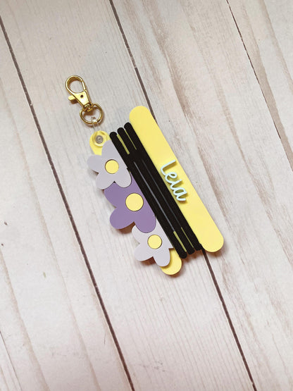 Hair Elastic Holder Keychain