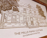 Engraved House Portrait