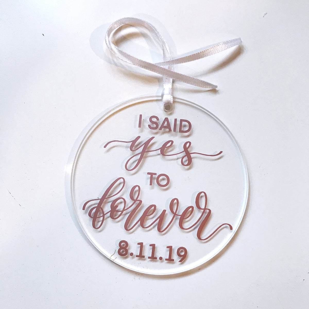 Custom Round Christmas Ornament