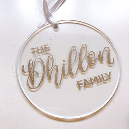 Custom Round Christmas Ornament