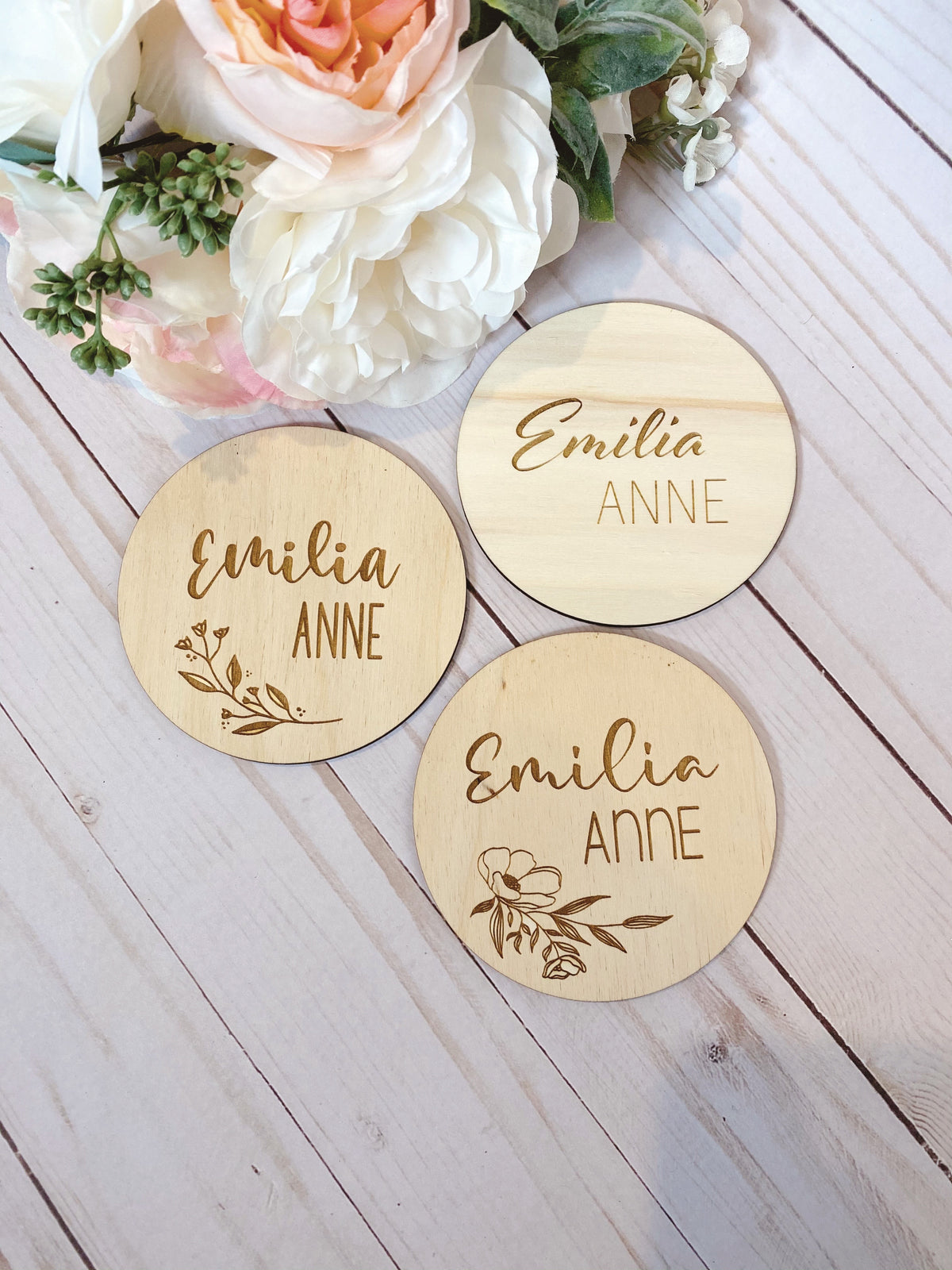 Baby Name Round Sign