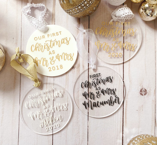 Custom Round Christmas Ornament