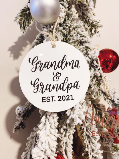Custom Round Christmas Ornament