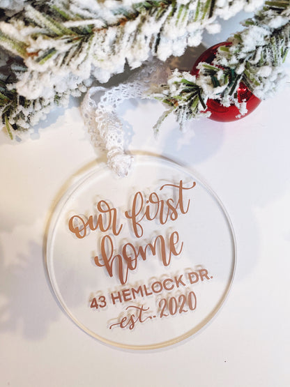 Custom Round Christmas Ornament