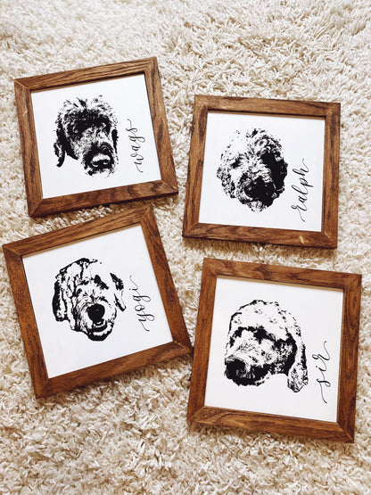 Custom Engraved Pet Portraits
