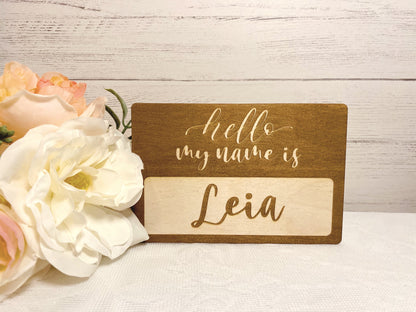 Hello My Name Is Sign