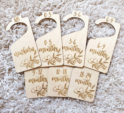 Baby Clothing Dividers - Florals